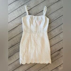 Lilly Pulitzer Jesse Jacquard Romper, White, Sz. 00/000